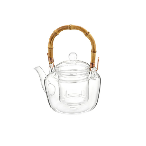 AB-AK-BB-032 - BAMBOO GLASS TEAPOT